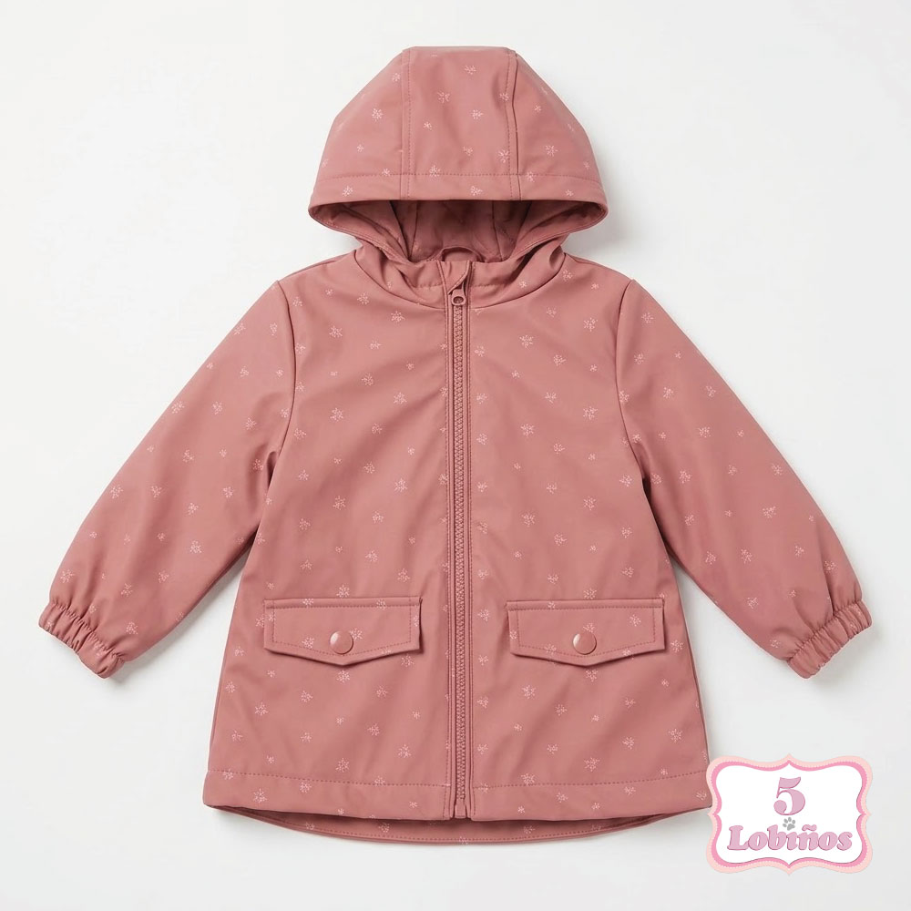 parka niña engomada rosa zippy invierno 2026 1