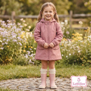 parka niña engomada rosa zippy invierno 2026