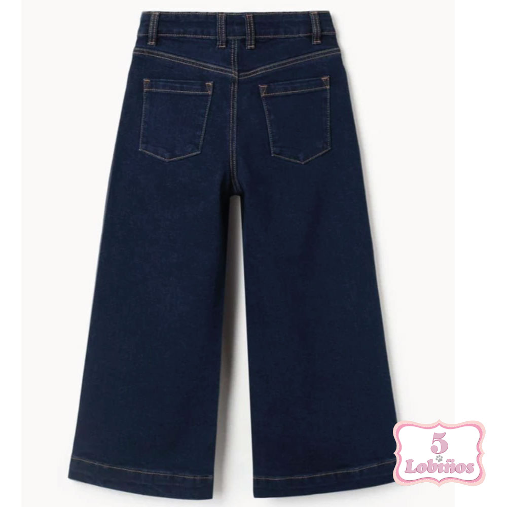 vaquero niña wide leg azul oscuro zippy invierno 2026. 2