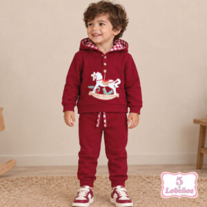 Conjunto bebe niño caballo balancín invierno 2026