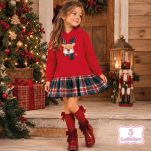 Vestido niña navidad reno invierno 2026