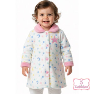 bata bebe coralina invierno estrellitas