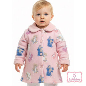 bata bebe coralina invierno ositos rosa