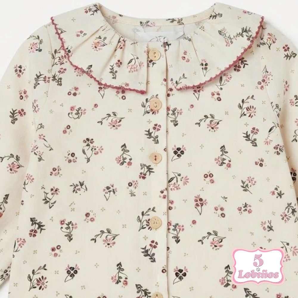 blusa niña estampado floral zippy invierno 2026. 2