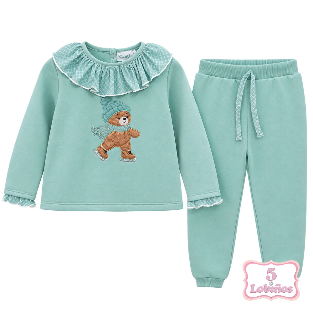 chandal bebe niña oso patinador invierno 2026 1