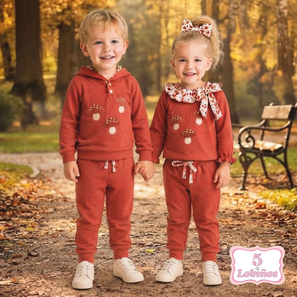 chandal-bebe-niña-setas-teja-invierno-2026-2
