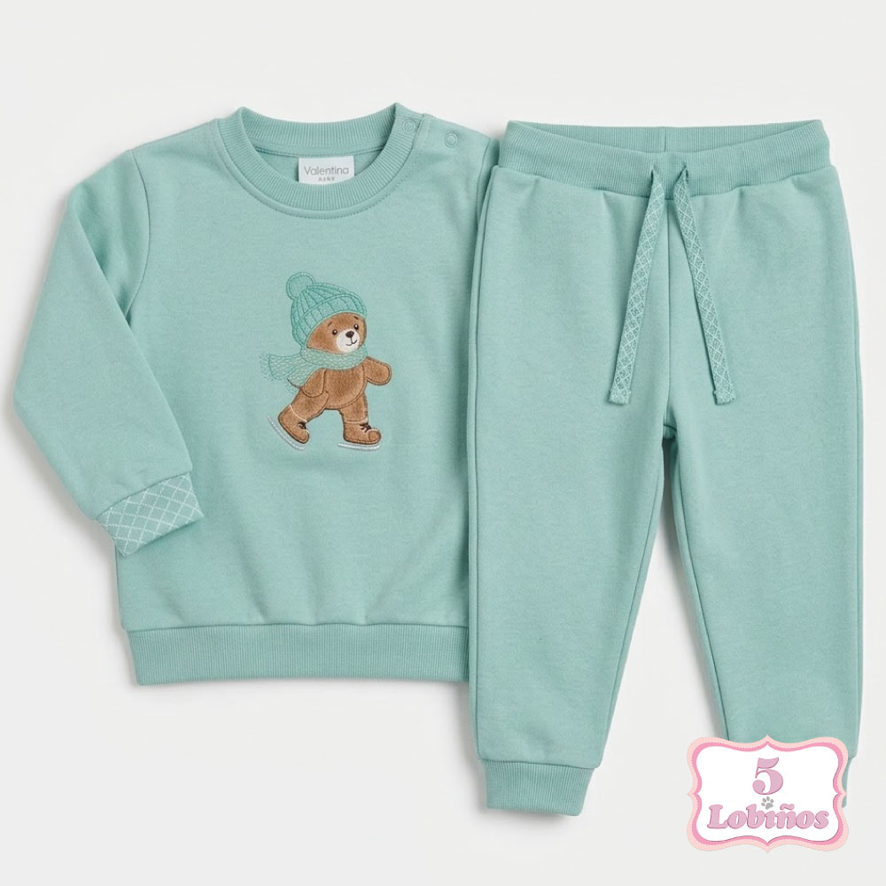 chandal bebe niño oso patinador invierno 2026. 1