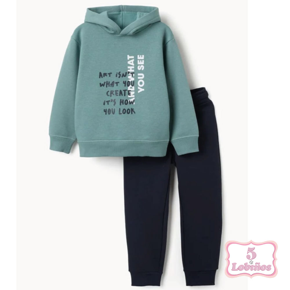 chandal niño art verde zippy invierno 2026 1