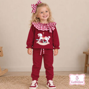 conjunto bebe niña caballo balancín invierno 2026