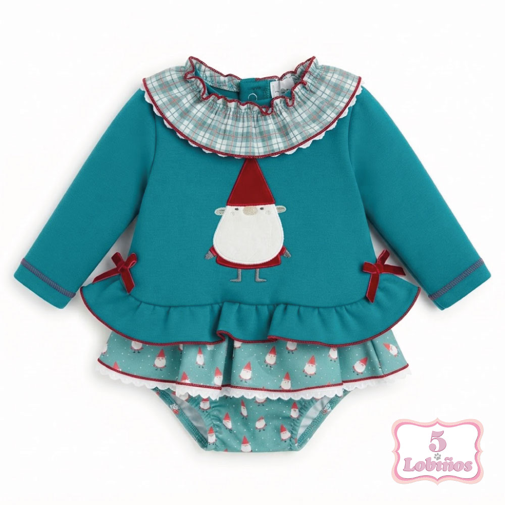 conjunto bebe niña gnomo pequeños piratas invierno 2026.