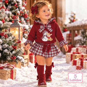 conjunto bebe niña navidad muñeco de nieve invierno 2026