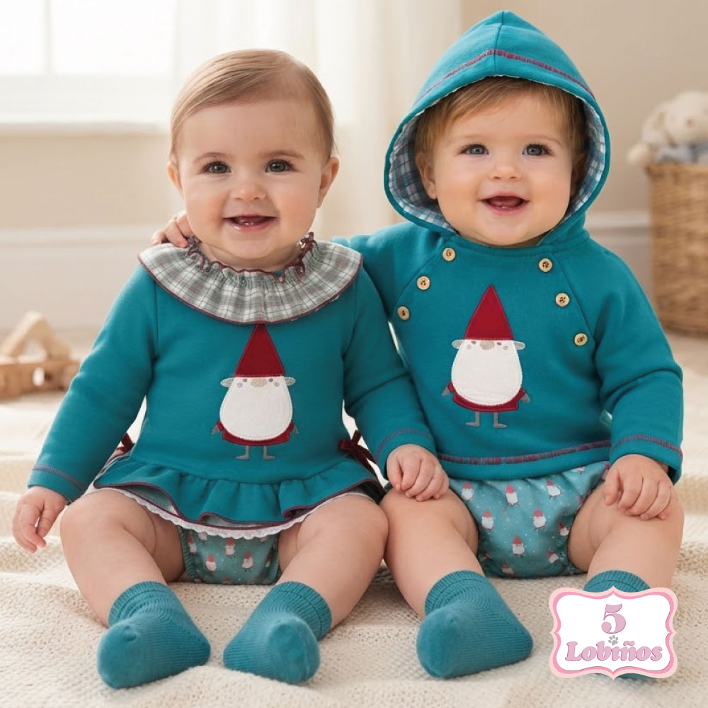 conjunto bebe niño gnomo pequeños piratas invierno 2026 2