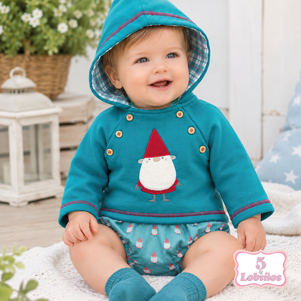conjunto bebe niño gnomo pequeños piratas invierno 2026