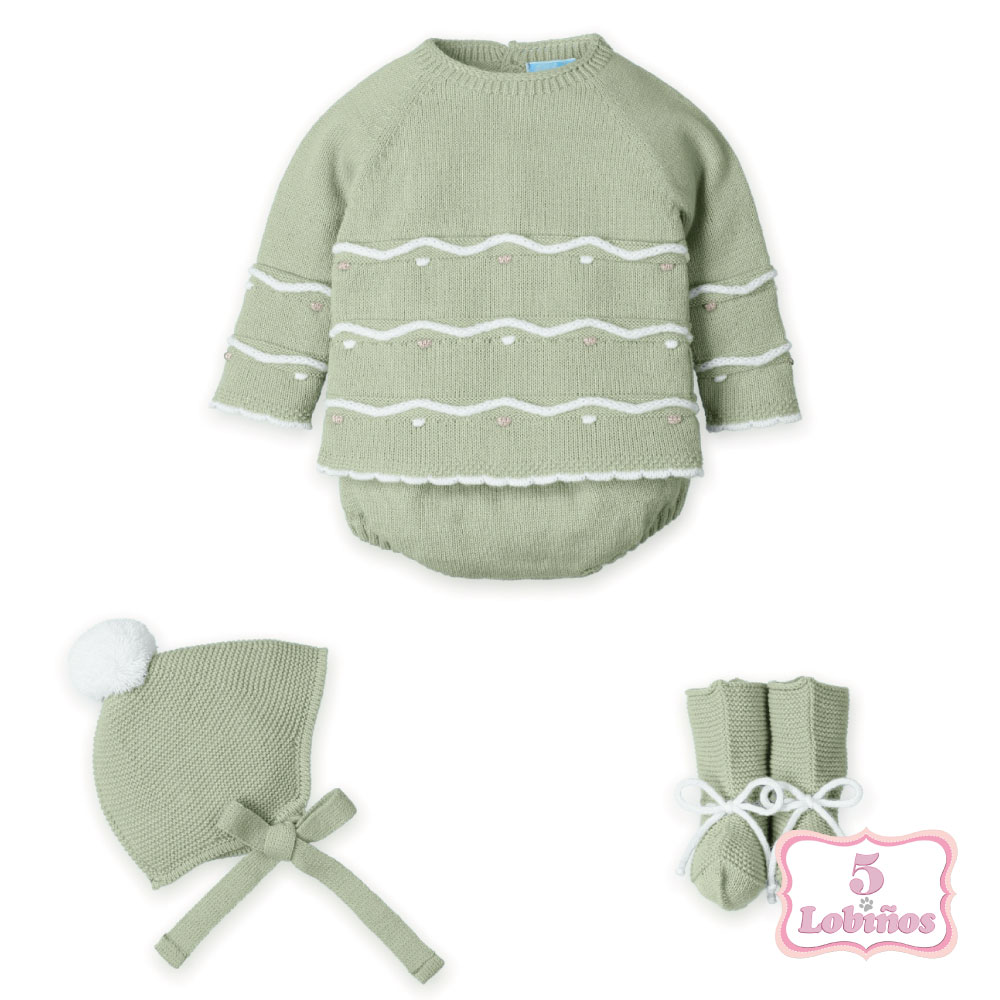 conjunto bebe niño punto OLYMPO WAVE laurel mac ilusion invierno 2026. 1