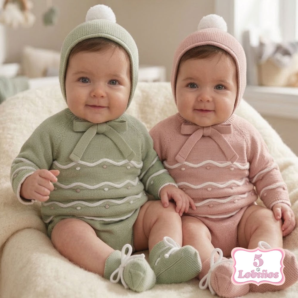 conjunto bebe niño punto OLYMPO WAVE laurel mac ilusion invierno 2026. 2