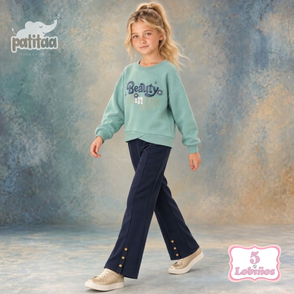 conjunto niña beauty verde patitaa invierno 2026 1