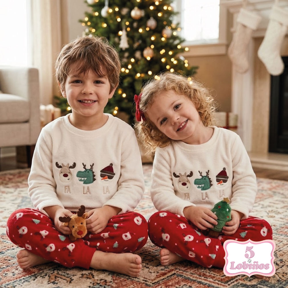 pijama niños navidad coralina invierno zippy 1